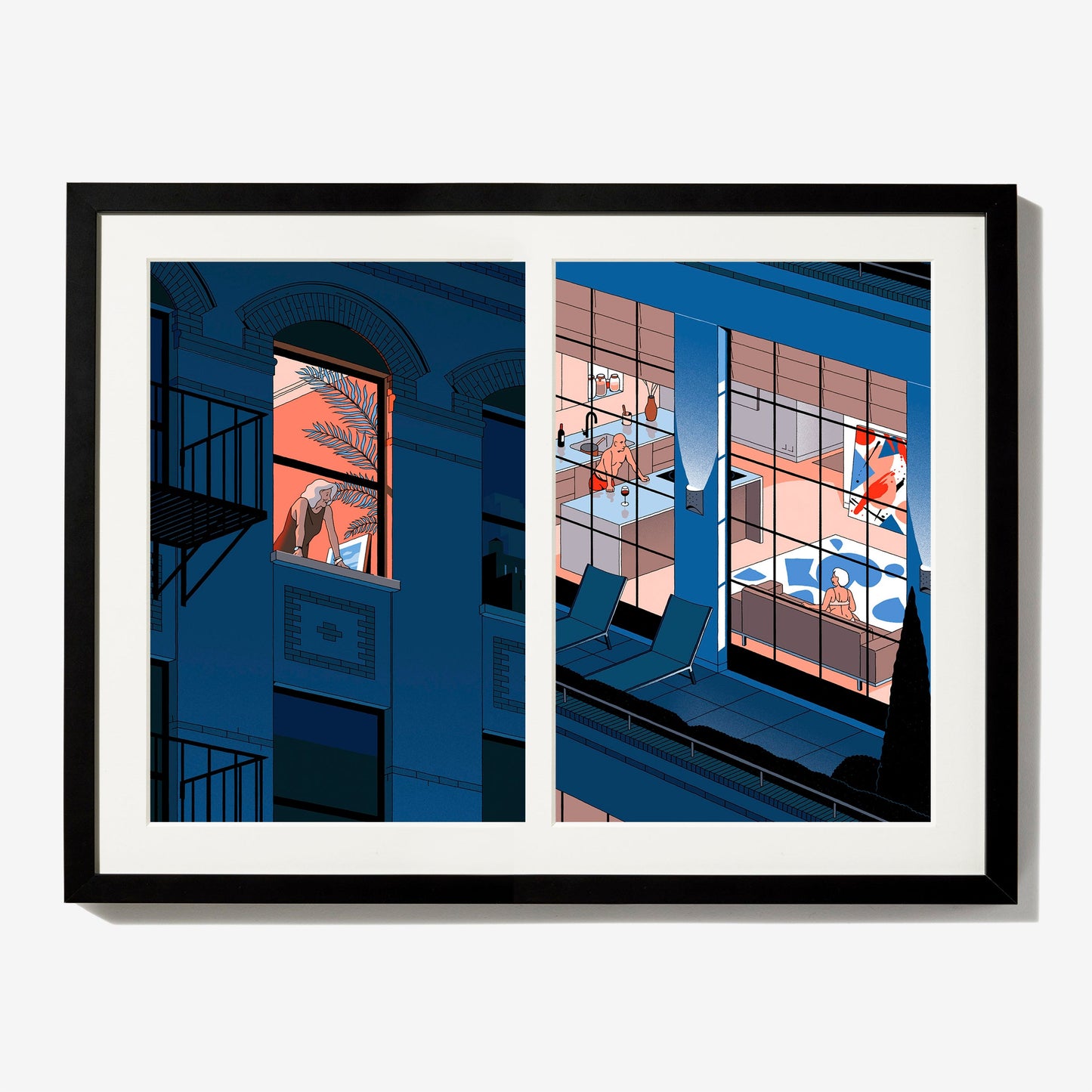 From Voyeur to Friend Diptych