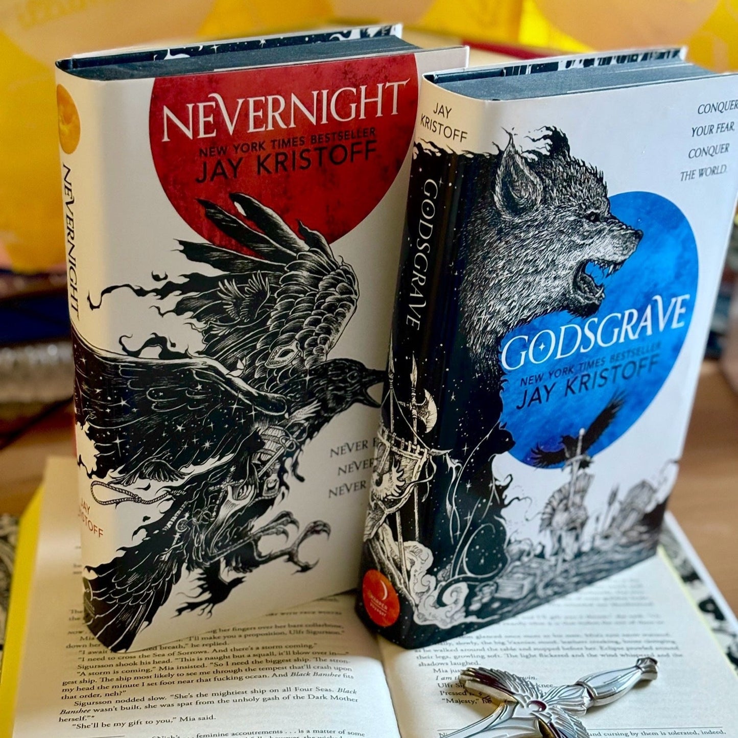 Nevernight and Godsgrave by Jay Kristoff (Illumicrate Exclusive)