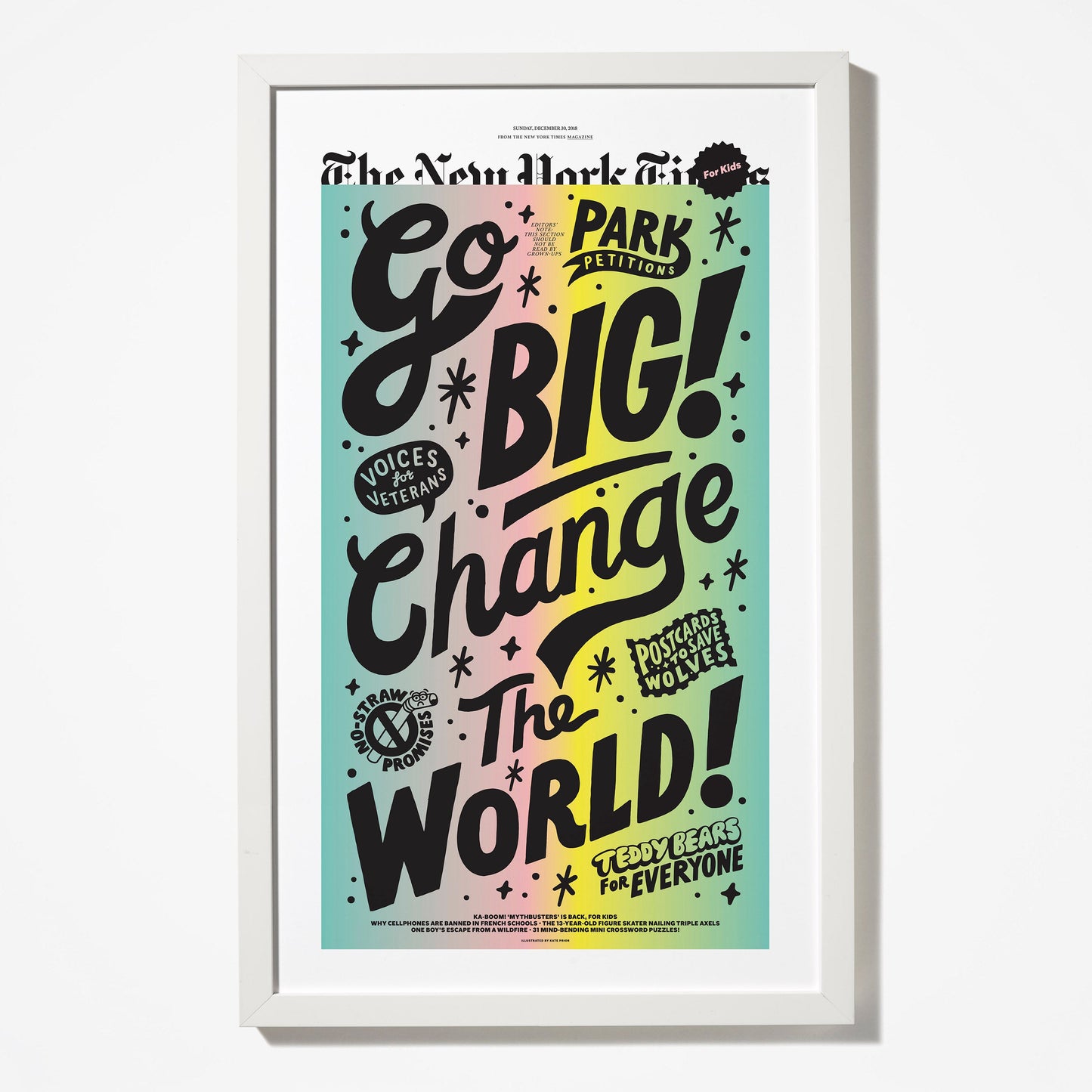 “Go Big! Change the World” Framed Print