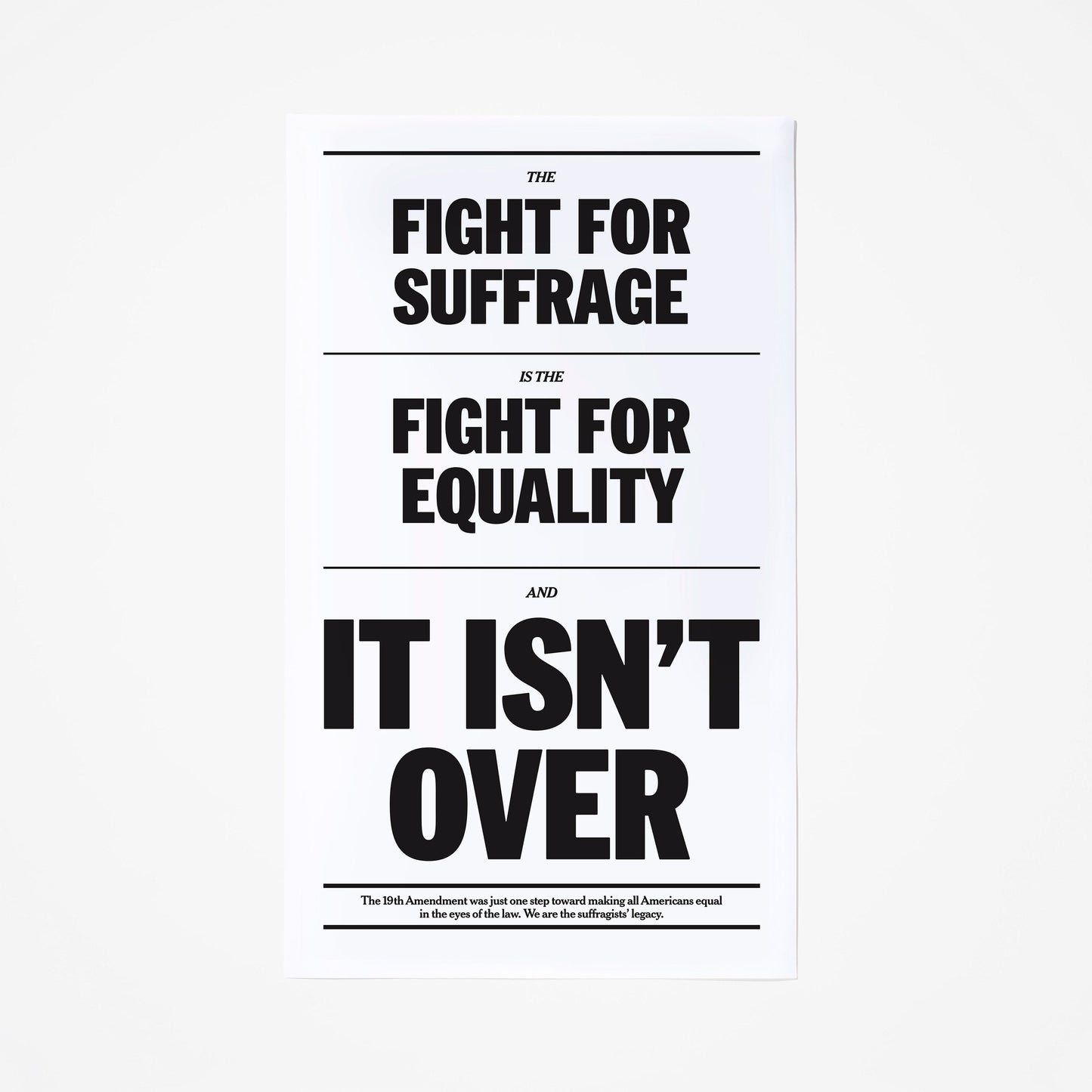 Fight for Equality Poster